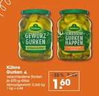 Gewürzgurken oder Schlesische Gurkenhappen von Kühne im aktuellen V-Markt Prospekt für 1,60 €