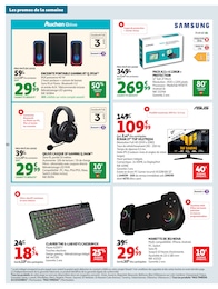 Prix et réduction Casque Gaming dans le prospectus Auchan Hypermarché en cours Offre Casque Gaming dans le catalogue Auchan Hypermarché du moment à la page 50