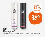 Haarspray im tegut Prospekt Haarspray von Schwarzkopf Taft im aktuellen tegut Prospekt für 3,49 €