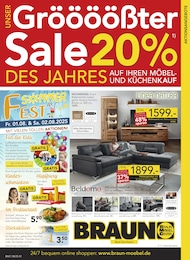 BRAUN Möbel-Center Prospekt: "Gröööößter Sale des Jahres!", 20 Seiten, 30.07.2025 - 26.08.2025