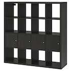 Regal mit 4 Einsätzen schwarzbraun im Angebot bei IKEA in Gummersbach Regal mit 4 Einsätzen schwarzbraun Angebote von KALLAX bei IKEA Gummersbach für 179,00 €