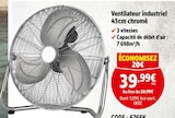 Ventilateur industriel 45cm chromé à Screwfix dans Lens Ventilateur industriel 45cm chromé à Screwfix dans Lens