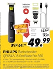 Bartschneider QP6542/15 OneBlade Pro 360 von PHILIPS für 49,99 € bei MEDIMAX im Angebot Bartschneider QP6542/15 OneBlade Pro 360 von PHILIPS im aktuellen MEDIMAX Prospekt