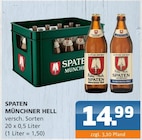 Münchner Hell im Angebot bei Getränke Lehmann - Getränke A-Z in Eberswalde Münchner Hell Angebote von Spaten bei Getränke Lehmann - Getränke A-Z Eberswalde für 14,99 €