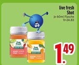Shot Ingwer Limette von live fresh im aktuellen EDEKA Prospekt für 1,49 €