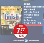 Spülmaschinentabs Maxi Pack von finish im aktuellen V-Markt Prospekt für 7,77 €