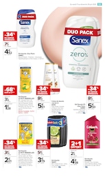Prix et réduction Sanex dans le prospectus Carrefour Market en cours Offre Sanex dans le catalogue Carrefour Market du moment à la page 55