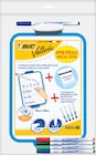 Velleda Ardoise blanche + 5 feutres + effaceur - BIC en promo chez Bureau Vallée Velleda Ardoise blanche + 5 feutres + effaceur - BIC dans le catalogue Bureau Vallée