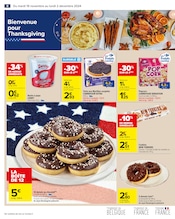 Promos Donut dans le catalogue "BIENVENUE POUR THANKSGIVING" de Carrefour à la page 10