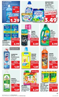 Waschmittel im aktuellen Kaufland Prospekt (Saarbrücken) Waschmittel im Kaufland Prospekt "KNÜLLER" mit 50 Seiten (Saarbrücken)