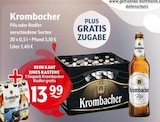 Krombacher Pils oder Radler bei Getränke Hoffmann im Frauendorf Prospekt für 13,99 €