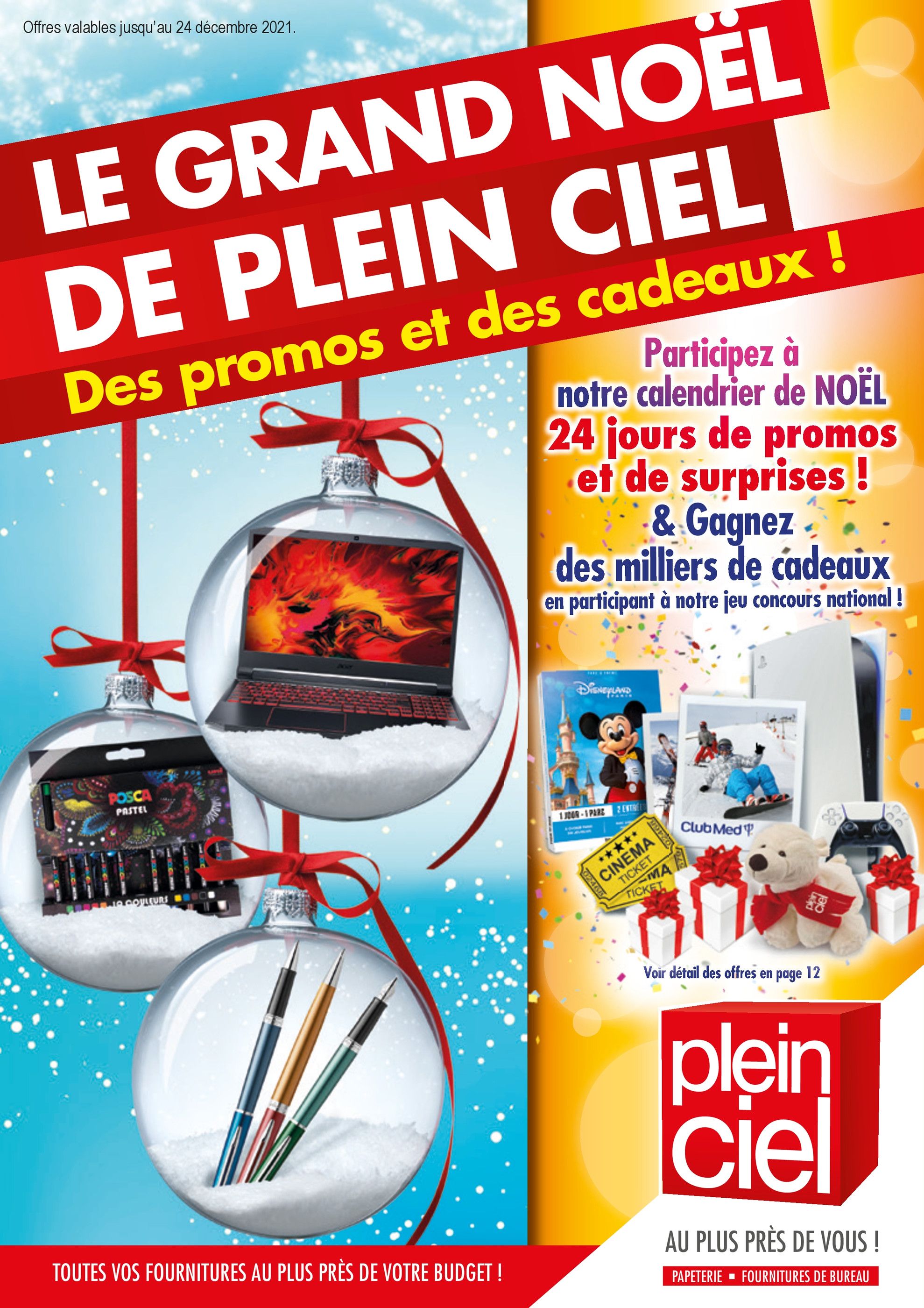 Catalogue Plein Ciel à Asnières-sur-Seine, avec 12 pages Prospectus Plein Ciel à Asnières-sur-Seine, "Le grand Noël de Plein Ciel", 12 pages, 29/11/2021 - 24/12/2021