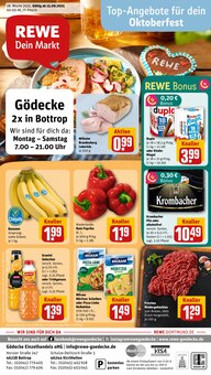REWE Prospekt der Woche "Dein Markt" Seite 1, 15.09.2025 bis 20.09.2025 für Gladbeck Aktueller REWE Prospekt "Dein Markt" Seite 1 von 30 Seiten für Gladbeck