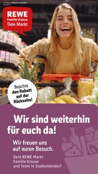 Aktueller REWE Prospekt "Dein Markt" Seite 1 von 30 Seiten für Stadtoldendorf