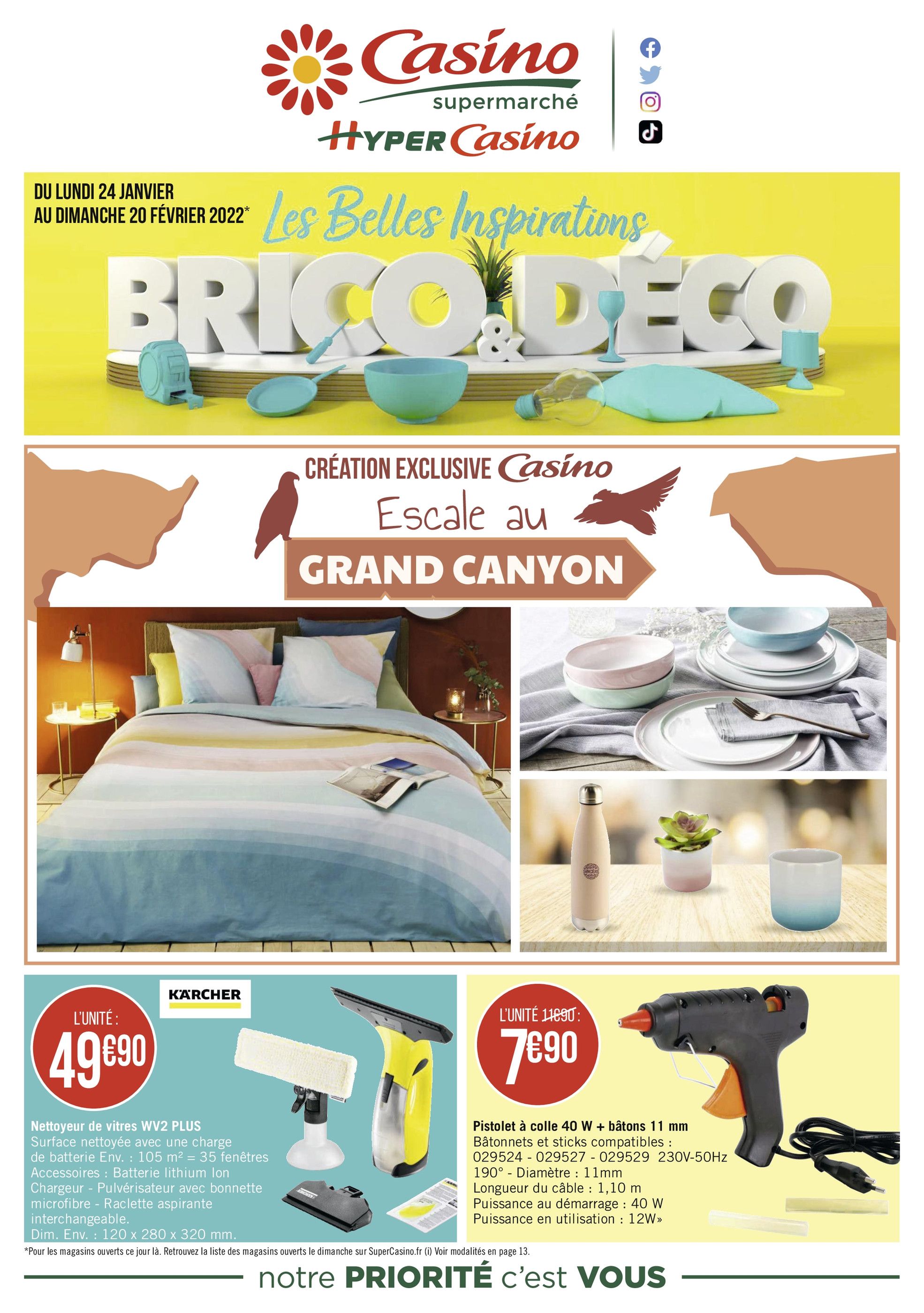 Catalogue Casino Supermarchés à Aix-en-Provence, avec 16 pages Prospectus Casino Supermarchés à Aix-en-Provence, "Les Belles Inspirations Brico&Déco", 16 pages, 24/01/2022 - 20/02/2022