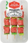 Viande bovine : 3 brochettes de bœuf poivrons verts - MAÎTRE JACQUES en promo chez Intermarché Super Flers à 22,90 €