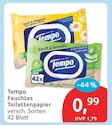 Feuchtes Toilettenpapier von Tempo im aktuellen budni Prospekt