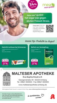 mea - meine apotheke Prospekt Unsere August-Angebote mit 4 Seiten