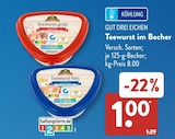 Teewurst grob von Gut Drei Eichen im aktuellen ALDI SÜD Prospekt für 1,00 €