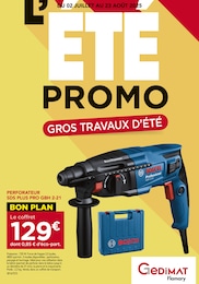Catalogue Gedimat à Argentat, avec 16 pages Prospectus Gedimat à Argentat, "L'ÉTÉ PROMO : GROS TRAVAUX D'ÉTÉ", 16 pages, 02/07/2025 - 23/08/2025