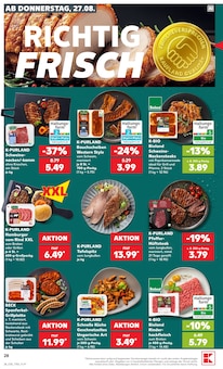 Rindfleisch im Kaufland Prospekt "Hier bin ich richtig" mit 71 Seiten (Fürth)