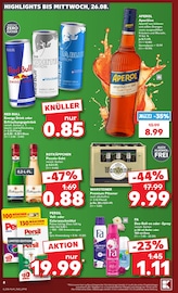 Aperol Angebot im Kaufland Prospekt, gültig von 24.08.2026 bis 26.08.2026 Aperol Angebot im aktuellen Kaufland Prospekt auf Seite 8