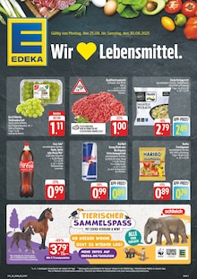 Aktueller EDEKA Prospekt "Wir lieben Lebensmittel!" Seite 1 von 8 Seiten für Bad Gottleuba