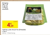 Tortelloni ricotta épinard en promo chez Intermarché Tortelloni ricotta épinard dans le catalogue Intermarché