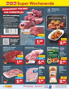 Rindfleisch im Netto Marken-Discount Prospekt "Aktuelle Angebote" mit 56 Seiten (Augsburg)