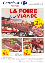 Prospectus Carrefour Market à Albine: "LA FOIRE À LA VIANDE", 4} pages, 04/02/2025 - 08/02/2025