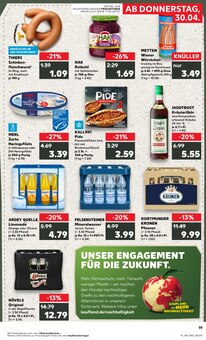 Mineralwasser im Kaufland Prospekt "KNÜLLER" mit 67 Seiten (Dortmund)