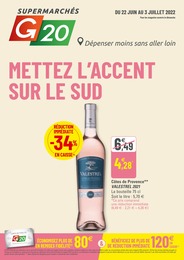 Catalogue G20 "Mettez l'accent sur le sud", 20 pages, 22/06/2022 - 03/07/2022 Prospectus G20 "Mettez l'accent sur le sud", 20 pages, 22/06/2022 - 03/07/2022