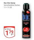 Deo Spray im Angebot bei GLOBUS in Leipzig Deo Spray Angebote von Bac bei GLOBUS Leipzig für 1,79 €