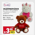 Valentinsplüsch Einhorn mit Herz Angebote von Sunkid bei Marktkauf Stuttgart für 3,99 €