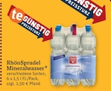 Mineralwasser Angebote von RhönSprudel bei tegut Darmstadt