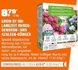LANGZEIT RHODODENDRON- UND AZALEEN-DÜNGER Angebote von GROW BY OBI bei OBI Warendorf für 8,19 €