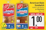 American Style Sandwich Vollkorn im EDEKA Prospekt American Style Sandwich Vollkorn von im aktuellen EDEKA Prospekt für 1,00 €