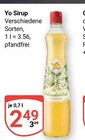 Sirup Angebote von Yo bei GLOBUS Pirmasens für 2,49 €