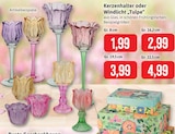 Aktuelles Kerzenhalter oder Windlicht 'Tulpe' Gr. 8 cm Angebot bei Kaufhaus Stolz in Kiel ab 1,99 €