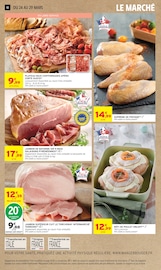 Promos Jambon cuit dans le catalogue "MERVEILLEUSES PÂQUES" de Intermarché Hyper à la page 10