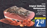 Original Südtiroler Markenspeck im EDEKA Prospekt Original Südtiroler Markenspeck von Senfter im aktuellen EDEKA Prospekt für 2,49 €