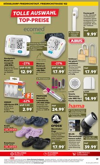 Blutdruckmessgerät im aktuellen Kaufland Prospekt (Düsseldorf) Blutdruckmessgerät im Kaufland Prospekt "Aktuelle Angebote" mit 63 Seiten (Düsseldorf)