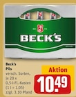 Aktuelle Saft Angebote bei REWE in Herne Aktuelles Beck’s Pils Angebot bei REWE in Herne ab 10,49 €