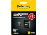Klasse 10 UHS-1, Micro-SD Speicherkarte, 32 GB von INTENSO im aktuellen MediaMarkt Saturn Prospekt für 7,99 €