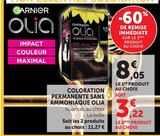 Promo Coloration permanente sans ammoniaque Olia à 3,22 € dans le catalogue U Express à Plouvorn