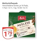 Kaffeepads im Angebot bei GLOBUS in Homburg Kaffeepads Angebote von Melitta bei GLOBUS Homburg für 1,79 €