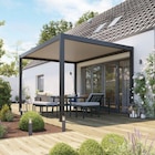 Pergola bioclimatique autoportante motorisée aluminium Breva coloris gris Klikstrom 3 x 4 m - Klikstrom en promo chez Castorama Orange à 1 999,90 €