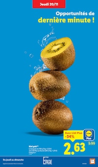 Promotion Alimentation dans le prospectus Lidl, valable du 20/11/2025 au 26/11/2025 Promo Alimentation dans le catalogue Lidl du moment à la page 5