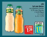 Saft im Angebot bei Marktkauf in Altenburg Saft Angebote von albi bei Marktkauf Altenburg für 1,11 €