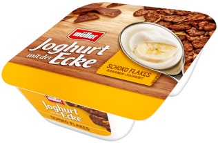 Joghurt mit der Ecke Angebote von Müller bei REWE Oranienburg für 0,44 €